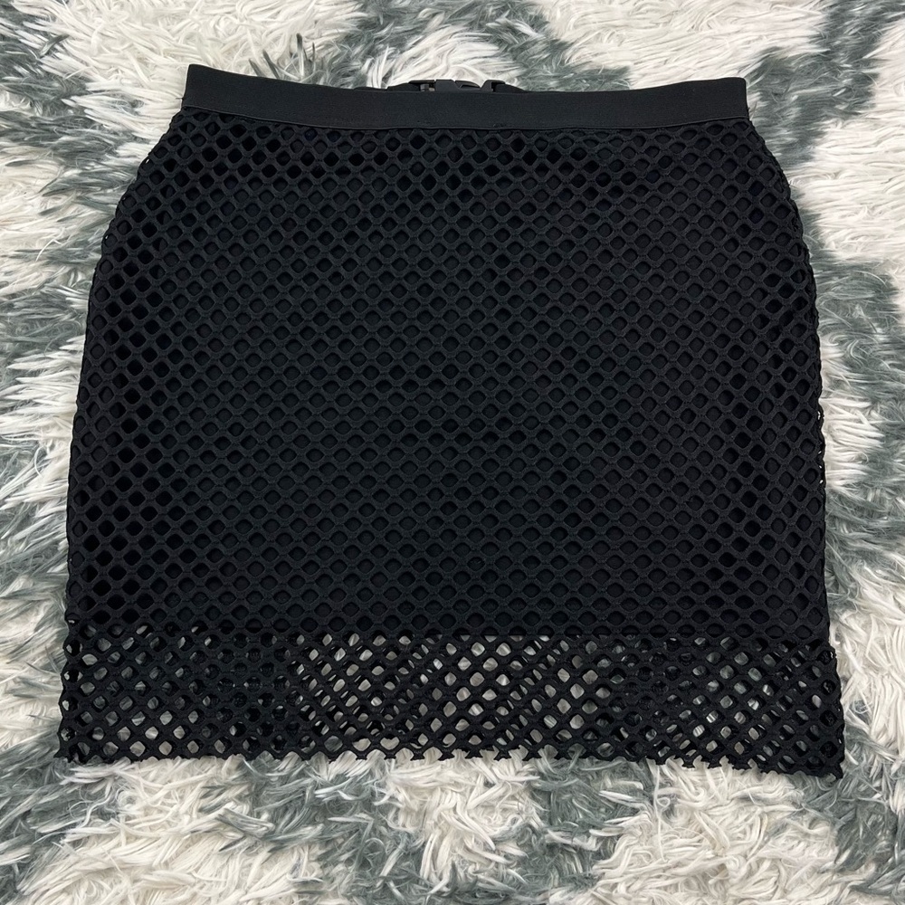 NWT Seek The Label Women's Black Netted Skirt Size Small - Picture 5 of 8